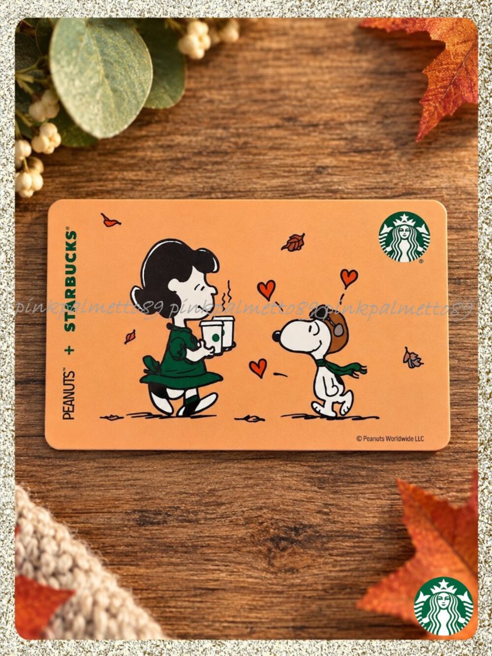 🍂🎃 2026 PEANUTS + Starbucks The Great Pumpkin Lucy & Snoopy Gift Card MINT $0